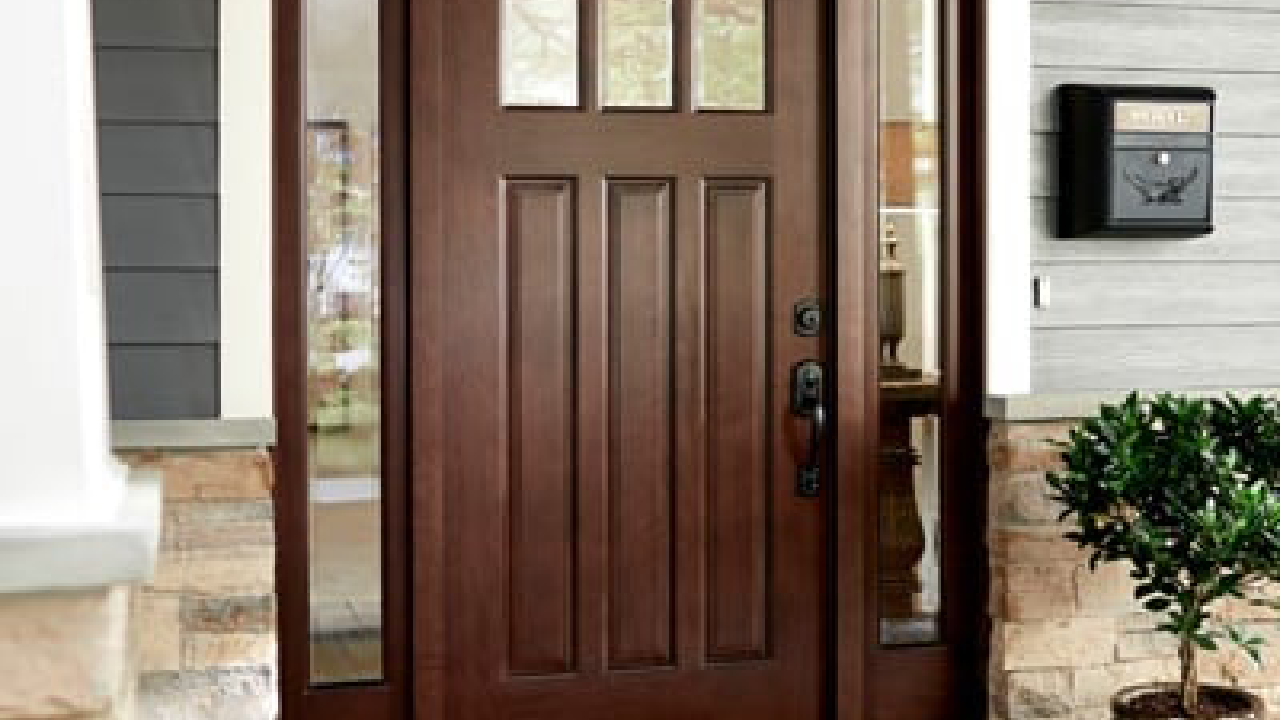 secure front door of home