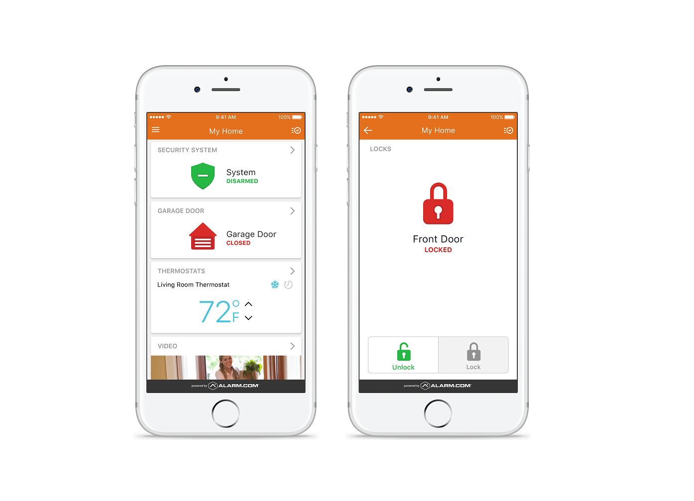 smart home provides status updates on basic home security