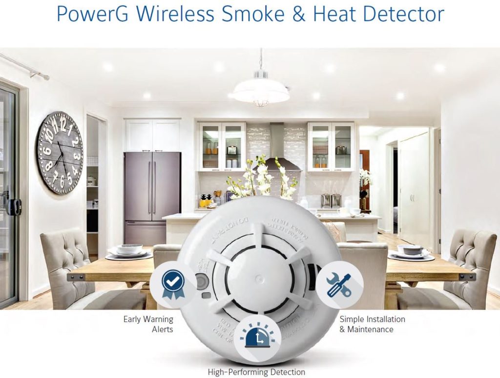 powerg wireless smoke and heat detector
