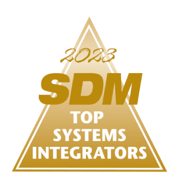 sdm top security systems integrators award badge 2023