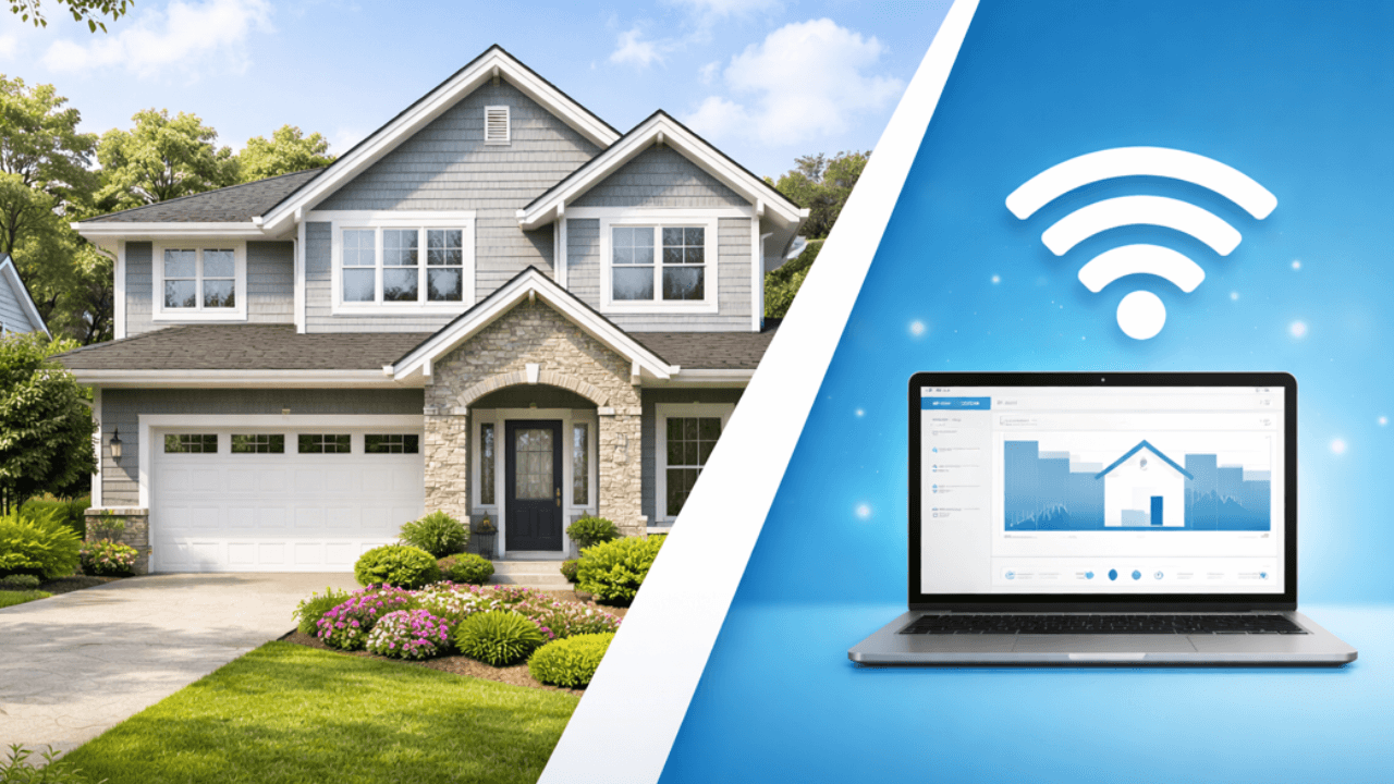a house wi-fi connection